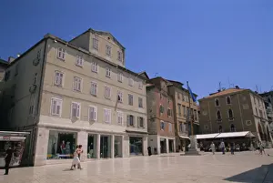 People in the square, Narodni trg, Split, Croatia, Europe