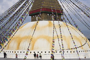 New Year Prints: People walking around stupa during Lhosar