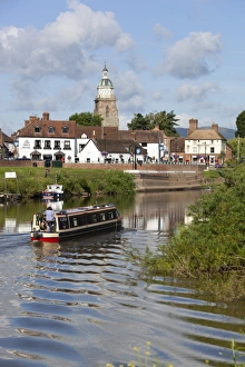 Severn Prints: The Pepperpot and town on the River Severn