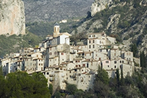Peille Prints: Perched village of Peillon, Alpes-Maritimes, Cote d Azur, French Riviera