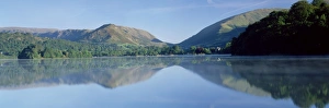 Grasmere Prints: Perfect reflection in early morning, Grasmere, near Ambleside, Lake District