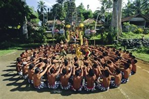 Signaling Prints: Performance of the famous Balinese Kecak dance