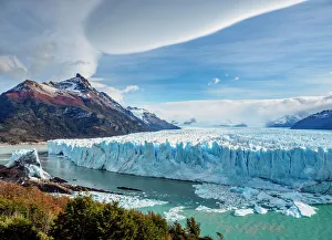 Glacial Prints: Perito Moreno Glacier, elevated view