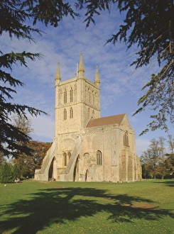 Parish Prints: Pershore Abbey and Parish church, Pershore, Hereford & Worcester, England, UK, Europe