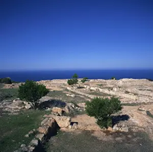 North Cyprus Prints: Persian style hilltop palace built 480 BC by king of Marion