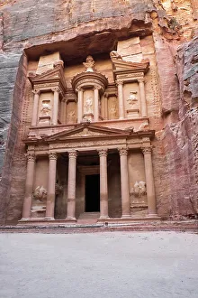 Support Prints: Petra Treasury (El Khazneh) facade in the early morning
