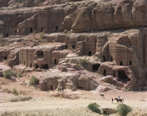 Rock Hewn Prints: Petra, UNESCO World Heritage Site, Jordan, Middle East