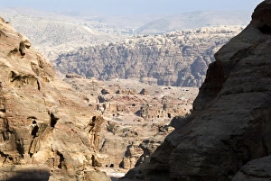 Jordanian Prints: Petra Valley, Wadi Musa, Petra, UNESCO World Heritage Site, Jordan, Middle East