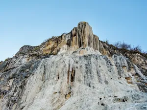 Oaxaca Prints: Petrified Waterfall at dusk, Hierve el Agua, San Lorenzo Albarradas, Oaxaca State, Mexico