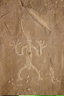 Petroglyph Prints: Petroglyph near Chetro Ketl, Chaco Culture National Historical Park, New Mexico