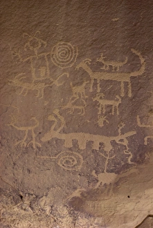 Petroglyphs Prints: Petroglyphs, Chaco Canyon National Monument, New Mexico, United States of America