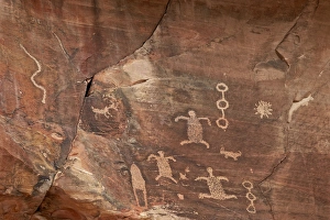 Petroglyphs, Gold Butte, Nevada, United States of America, North America