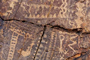 Petroglyphs Prints: Petroglyphs, Parowan Gap, Iron County, Utah, United States of America, North America