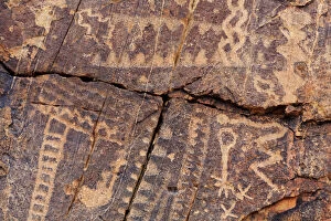 Archaeological Gallery: Petroglyphs, Parowan Gap, Iron County, Utah, United States of America, North America