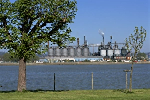 Petrol installation, Port Jerome, Seine Valley, Normandy, France, Europe