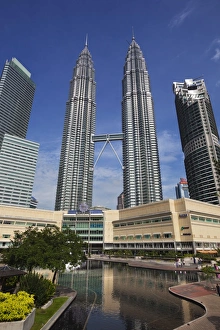 Malaysian Prints: The Petronas Towers (Petronas Twin Tower), Kuala Lumpur, Malaysia, Southeast Asia, Asia