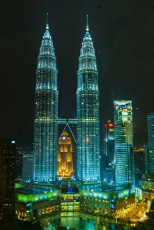 Petronas twin towers, Kuala Lumpur, Malaysia, Southeast Asia, Asia