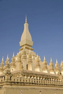 Pha That Luang, Vientiane, Laos, Indochina, Southeast Asia, Asia