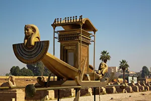 Deserts Prints: Pharaoh's Boat, Avenue of Sphinxes
