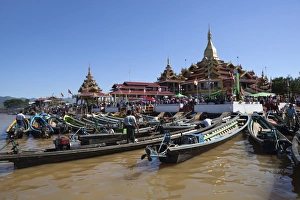 Phaung Daw Oo Pagoda, Inle Lake, Shan State, Myanmar (Burma), Asia