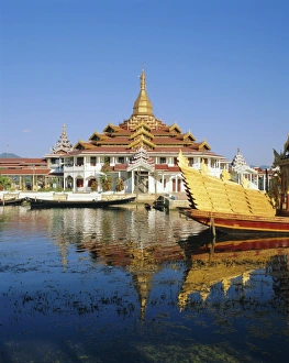 Inle Prints: Phaungdaw Oo Pagoda, Inle Lake, Myanmar, Asia