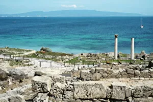 Ruined Gallery: The Phoenician Roman port of Tharros, Sardinia, Italy, Mediterranean, Europe