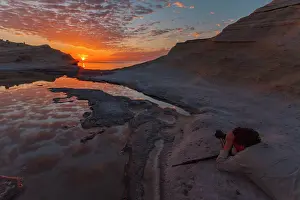 Recreational Prints: Photographers capture sunrise at Punta Colorado on Isla San Jose in Gulf of California