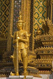 Guard Prints: Phra Mondop at Royal Grand Palace, Rattanakosin District, Bangkok, Thailand