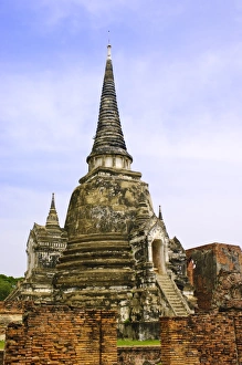 Phra Vihan Luang in Wat Phra Si San Phet, Ayutthaya, UNESCO World Heritage Site