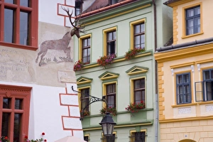 Images Dated 3rd October 2006: Piata Cetatii, detail of houses in the central square, lined with 16th century burgher houses in