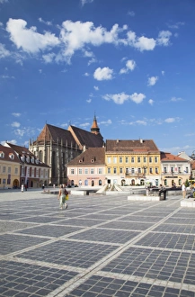 Brasov Prints: Piata Sfatului, Brasov, Transylvania, Romania, Europe