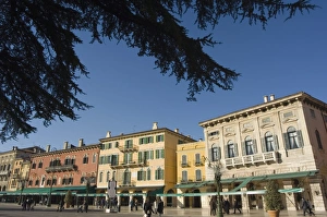 Piazza buildings at the Arena