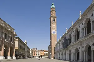 Towers Prints: The Piazza dei Signori and the 16th century Basilica Palladiana, Vicenza