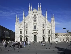 Piazza Duomo, Milan, Lombardy, Italy, Europe