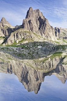 Haute Corse Prints: Pic Lombarduccio reflecting in Lac de Melo