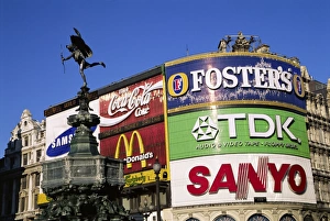 Eros Prints: Piccadilly Circus, London, England, United Kingdom, Europe
