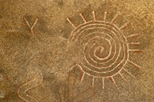 Images Dated 10th December 2008: Pictographs, Alabama Hills, Inyo National Forest, California, United States of America