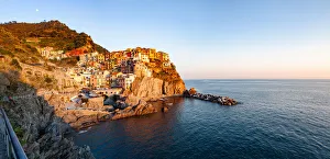 Liguria Prints: Picturesque village of Manarola in Cinque Terre, UNESCO World Heritage Site