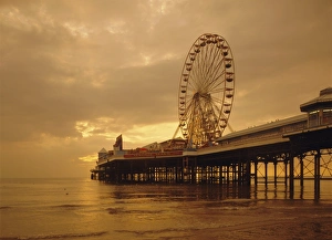 Ferris Wheel Prints: The Pier, Blackpool, Lancashire, England, UK, Europe