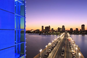 Tampa Prints: The Pier in St. Petersburg skyline