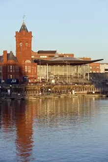 Images Dated 4th January 2010: The Pierhead Building, Cardiff Bay, Cardiff, Wales, United Kingdom, Europe