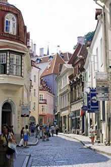 Pikk Street, Old Town, Tallinn, Estonia, Baltic States, Europe