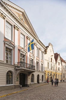 Estonia Prints: Pikk Street, Old Town, Tallinn, Estonia, Europe