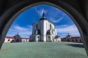 Places Of Worship Prints: Pilgrimage Church of Saint John of Nepomuk, UNESCO World Heritage Site, Zelena Hora