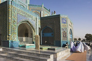Pilgrims at the shrine of Hazrat Ali, who was assassinated in 661, Mazar-I-Sharif