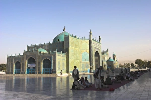 Pilgrims at the Shrine of Hazrat Ali, who was assassinated in 661, Mazar-I-Sharif