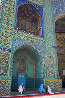 Shrine Prints: Pilgrims at the Shrine of Hazrat Ali, who was assassinated in 661, Mazar-I-Sharif