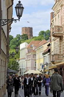 Pilies Gatve with the Old Castle in the background