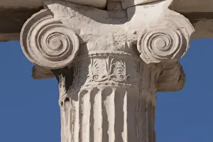 Athens Prints: Detail of pillar on the Erechtheion at the Acropolis