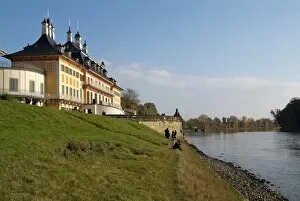 Pillnitz Castle, River Elbe, Dresden, Saxony, Germany, Europe